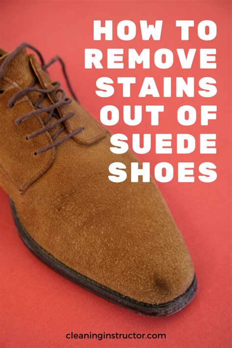 remove stain on suede shoes